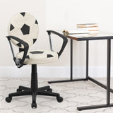 Commercial Grade Soccer Swivel Task Office Chair with Arms