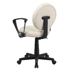 English Elm Commercial Grade Baseball Swivel Task Office Chair with Arms