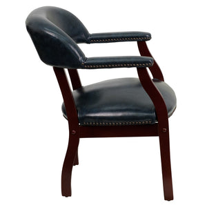 English Elm Commercial Grade Luxurious Conference Chair with Accent Nail Trim