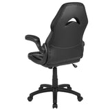 English Elm Commercial Grade Gaming Chair Racing Office Ergonomic Computer PC Adjustable Swivel Chair with Flip-up Arms, LeatherSoft