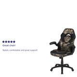 English Elm Commercial Grade Gaming Chair Racing Office Ergonomic Computer PC Adjustable Swivel Chair with Flip-up Arms, /Black LeatherSoft