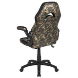 English Elm Commercial Grade Gaming Chair Racing Office Ergonomic Computer PC Adjustable Swivel Chair with Flip-up Arms, /Black LeatherSoft