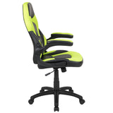 English Elm Commercial Grade Gaming Chair Racing Office Ergonomic Computer PC Adjustable Swivel Chair with Flip-up Arms, /Black LeatherSoft