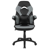 English Elm Commercial Grade Gaming Chair Racing Office Ergonomic Computer PC Adjustable Swivel Chair with Flip-up Arms, /Black LeatherSoft