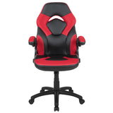 English Elm Commercial Grade Gaming Chair Racing Office Ergonomic Computer PC Adjustable Swivel Chair with Flip-up Arms, /Black LeatherSoft