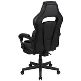 English Elm Commercial Grade Gaming Chair Racing Ergonomic Computer Chair with Fully Reclining Back/Arms, Slide-Out Footrest, Massaging Lumbar -