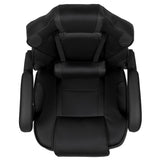 English Elm Commercial Grade Gaming Chair Racing Ergonomic Computer Chair with Fully Reclining Back/Arms, Slide-Out Footrest, Massaging Lumbar -