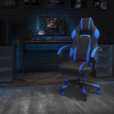 Commercial Grade Gaming Chair Racing Ergonomic Computer Chair with Fully Reclining Back/Arms, Slide-Out Footrest, Massaging Lumbar - Black/