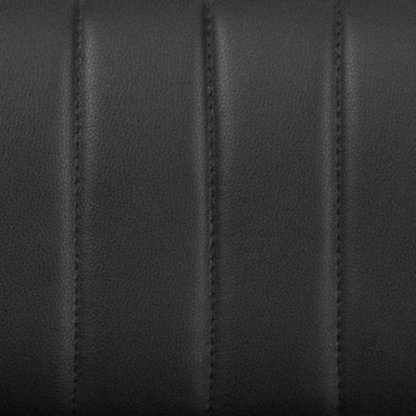 English Elm Contemporary Adjustable Height Barstool with Vertical Stitch Back and Chrome Base