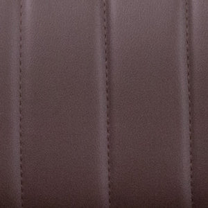 English Elm Contemporary Adjustable Height Barstool with Vertical Stitch Back and Chrome Base