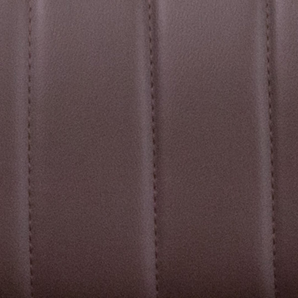 English Elm Contemporary Adjustable Height Barstool with Vertical Stitch Back and Chrome Base