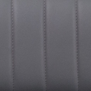 English Elm Contemporary Adjustable Height Barstool with Vertical Stitch Back and Chrome Base