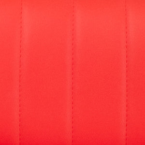 English Elm Contemporary Adjustable Height Barstool with Vertical Stitch Back and Chrome Base