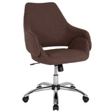 English Elm Commercial Grade Home and Office Upholstered Mid-Back Chair