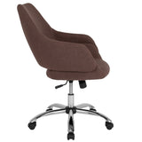 English Elm Commercial Grade Home and Office Upholstered Mid-Back Chair