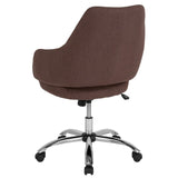 English Elm Commercial Grade Home and Office Upholstered Mid-Back Chair