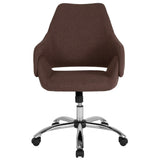 English Elm Commercial Grade Home and Office Upholstered Mid-Back Chair