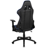 English Elm Commercial Grade Gaming Chair Racing Office Ergonomic Computer Chair with Reclining Back and Slide-Out Footrest in LeatherSoft