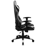 English Elm Commercial Grade Gaming Chair Racing Office Ergonomic Computer PC Adjustable Swivel Chair with Fully Reclining Back in LeatherSoft