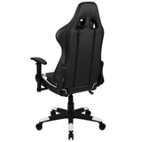 English Elm Commercial Grade Gaming Chair Racing Office Ergonomic Computer PC Adjustable Swivel Chair with Fully Reclining Back in LeatherSoft