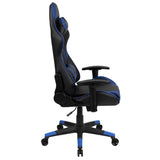 English Elm Commercial Grade Gaming Chair Racing Office Ergonomic Computer PC Adjustable Swivel Chair with Reclining Back in LeatherSoft