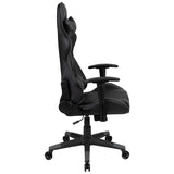 English Elm Commercial Grade Gaming Chair Racing Office Ergonomic Computer PC Adjustable Swivel Chair with Reclining Back in LeatherSoft