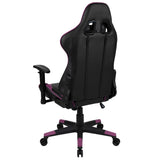 English Elm Commercial Grade Gaming Chair Racing Office Ergonomic Computer PC Adjustable Swivel Chair with Fully Reclining Back in LeatherSoft