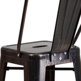 English Elm Commercial Grade Kai Commercial Grade 30" High Metal Indoor-Outdoor Barstool with Removable Back