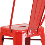 English Elm Commercial Grade Kai Commercial Grade 30" High Metal Indoor-Outdoor Barstool with Removable Back