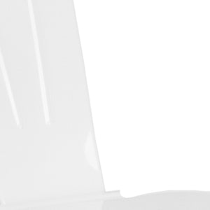 English Elm Commercial Grade 30" High Metal Barstool with Back and Wood Seat