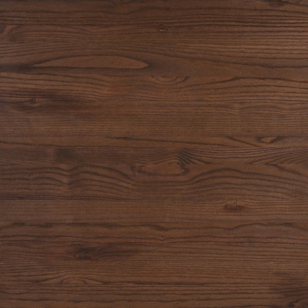 English Elm Commercial Grade 30" Round Metal Indoor Bar Height Table with Walnut Rustic Wood Top