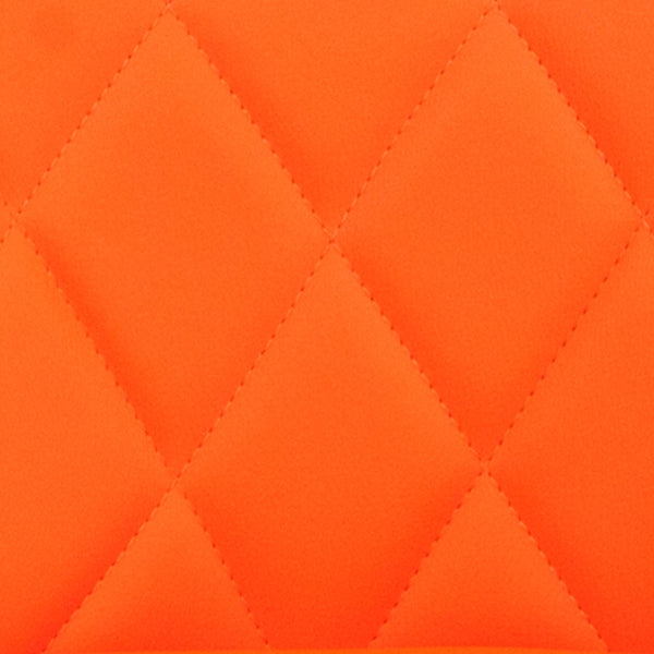 English Elm Contemporary Vinyl Bucket Seat Adjustable Height Barstool with Diamond Pattern Back and Chrome Base