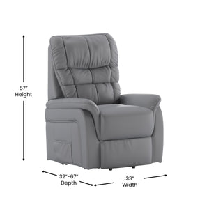 English Elm Series Remote Powered Lift Recliner for Elderly