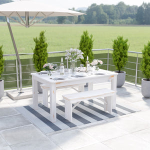 English Elm 5' x 7' Grey & White Striped Handwoven Indoor/Outdoor Cabana Style Stain Resistant Area Rug