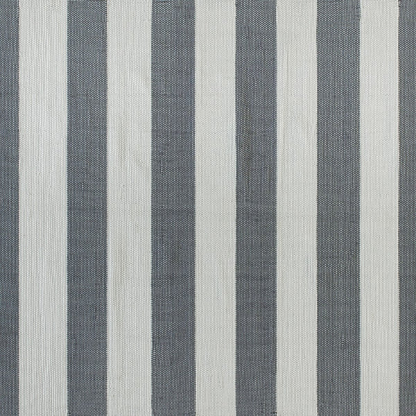 English Elm 5' x 7' Grey & White Striped Handwoven Indoor/Outdoor Cabana Style Stain Resistant Area Rug