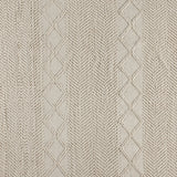 English Elm 8' x 10' & Ivory Geometric Design Handwoven Area Rug - Wool/Polyester/Cotton Blend