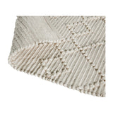 English Elm 8' x 10' & Ivory Geometric Design Handwoven Area Rug - Wool/Polyester/Cotton Blend