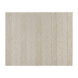 English Elm 8' x 10' Ivory Geometric Design Handwoven Area Rug - Wool/Polyester/Cotton Blend