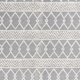 English Elm Indoor Geometric 5'x7' Area Rug - Hand Woven Area Rug with Ivory Diamond Pattern, Polyester/Cotton Blend