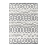 English Elm Indoor Geometric 5'x7' Area Rug - Hand Woven Area Rug with Ivory Diamond Pattern, Polyester/Cotton Blend