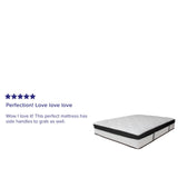 English Elm 12 Inch CertiPUR-US Certified Memory Foam & Pocket Spring Mattress, Full Mattress in a Box