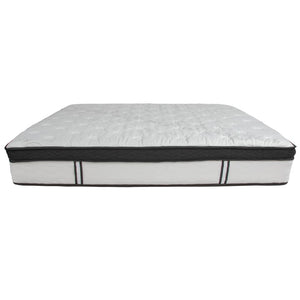 English Elm 12 Inch CertiPUR-US Certified Memory Foam & Pocket Spring Mattress, King Mattress in a Box