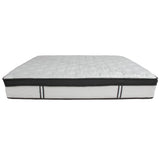 English Elm 12 Inch CertiPUR-US Certified Memory Foam & Pocket Spring Mattress, King Mattress in a Box