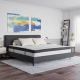 English Elm 12 Inch CertiPUR-US Certified Memory Foam & Pocket Spring Mattress, King Mattress in a Box