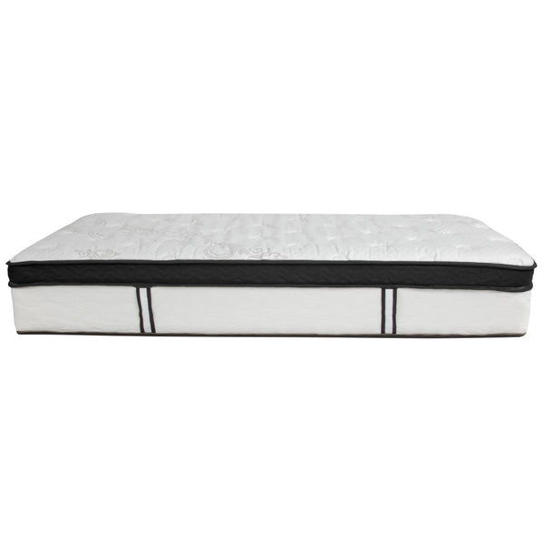 English Elm 12 Inch CertiPUR-US Certified Memory Foam & Pocket Spring Mattress, Twin Mattress in a Box