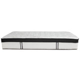 English Elm 12 Inch CertiPUR-US Certified Memory Foam & Pocket Spring Mattress, Twin Mattress in a Box