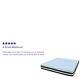 English Elm King 10 Inch CertiPUR-US Certified Foam Pocket Spring Mattress & 2 inch Gel Memory Foam Topper Bundle