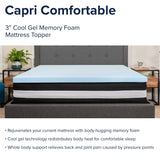 English Elm Twin 10 Inch CertiPUR-US Certified Foam Pocket Spring Mattress & 3 inch Gel Memory Foam Topper Bundle