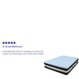 English Elm Full 12 Inch CertiPUR-US Certified Foam Pocket Spring Mattress & 3 inch Gel Memory Foam Topper Bundle