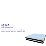 English Elm King 12 Inch CertiPUR-US Certified Foam Pocket Spring Mattress & 3 inch Gel Memory Foam Topper Bundle